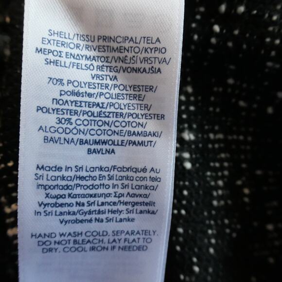 Chaps Nubby Sweater Dress Women 10 Knit Heather Black Cozy Autumncore Soft Girl - Picture 9 of 11